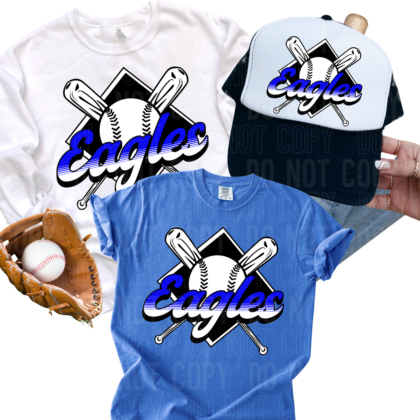 Custom Baseball mascot - PNG file- Digital Download