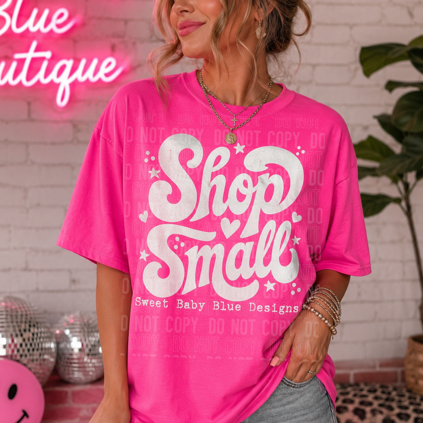 Shop Small - Custom Business Name - PNG file- Digital Download