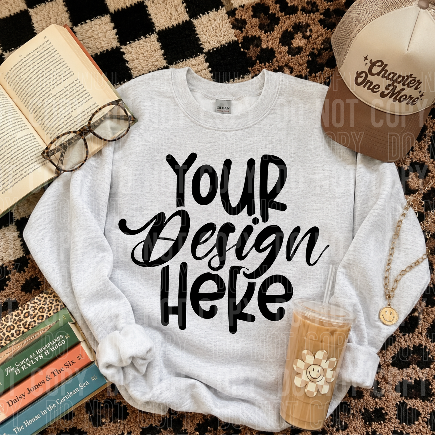 Ash- Gildan 18000 Mockup- Reading- 2026 - PNG file- Digital Download