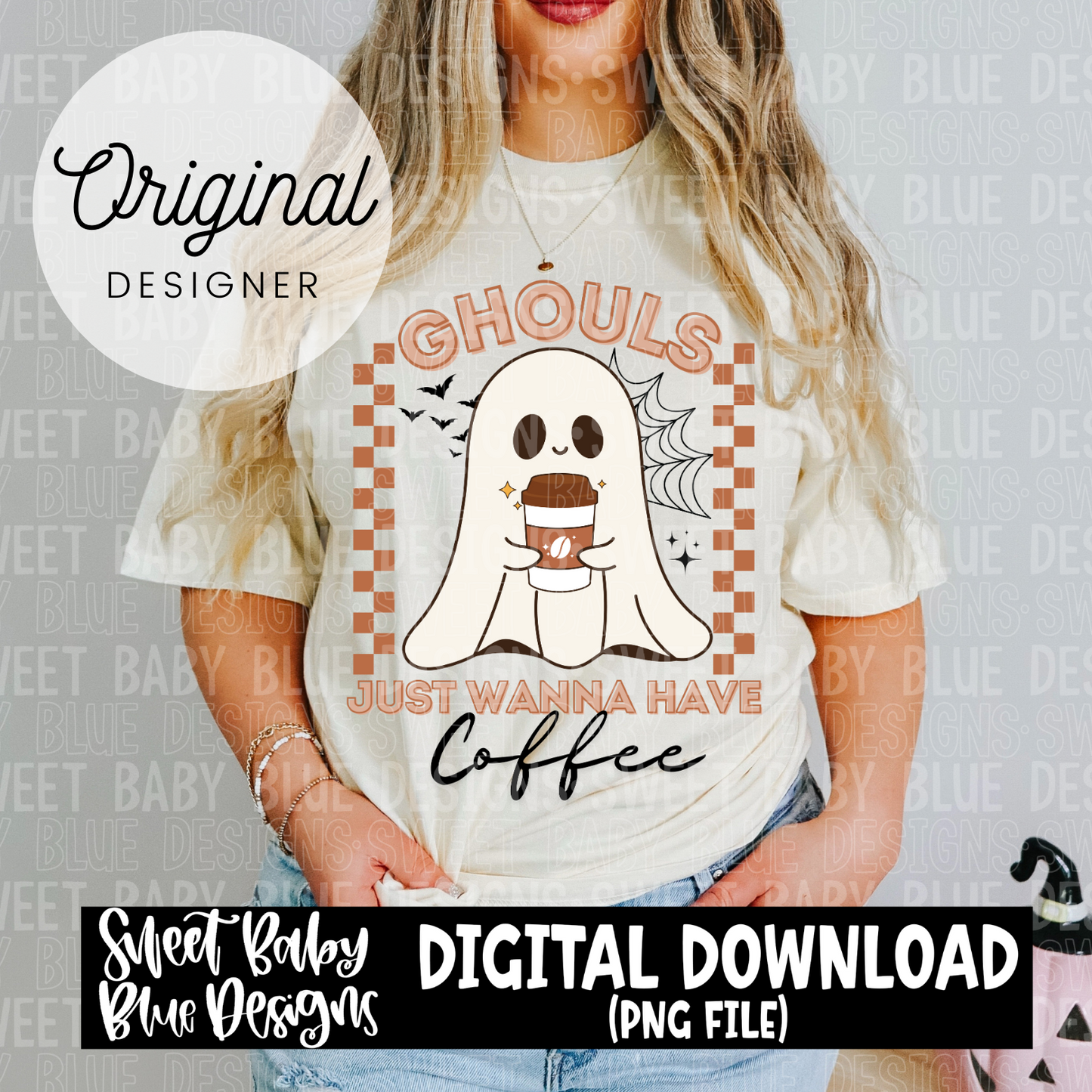 Ghouls just wanna have coffee- 2024 - PNG file- Digital Download