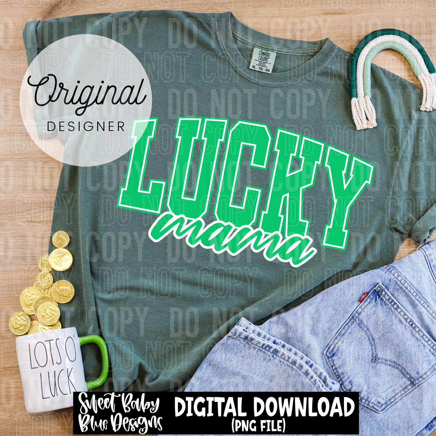 Lucky mama - 2025 - PNG file- Digital Download