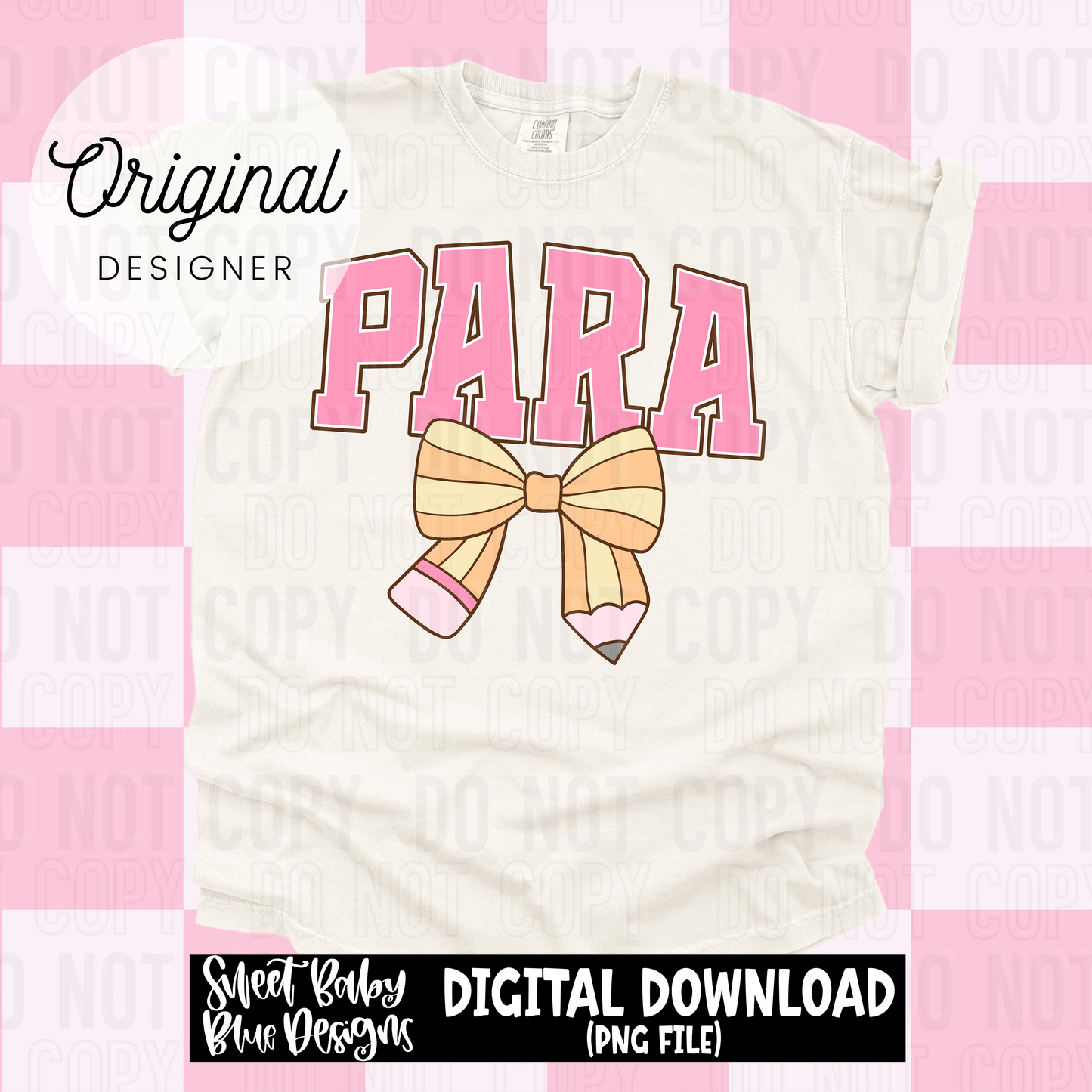 Para pencil bow- 2025 - PNG file- Digital Download