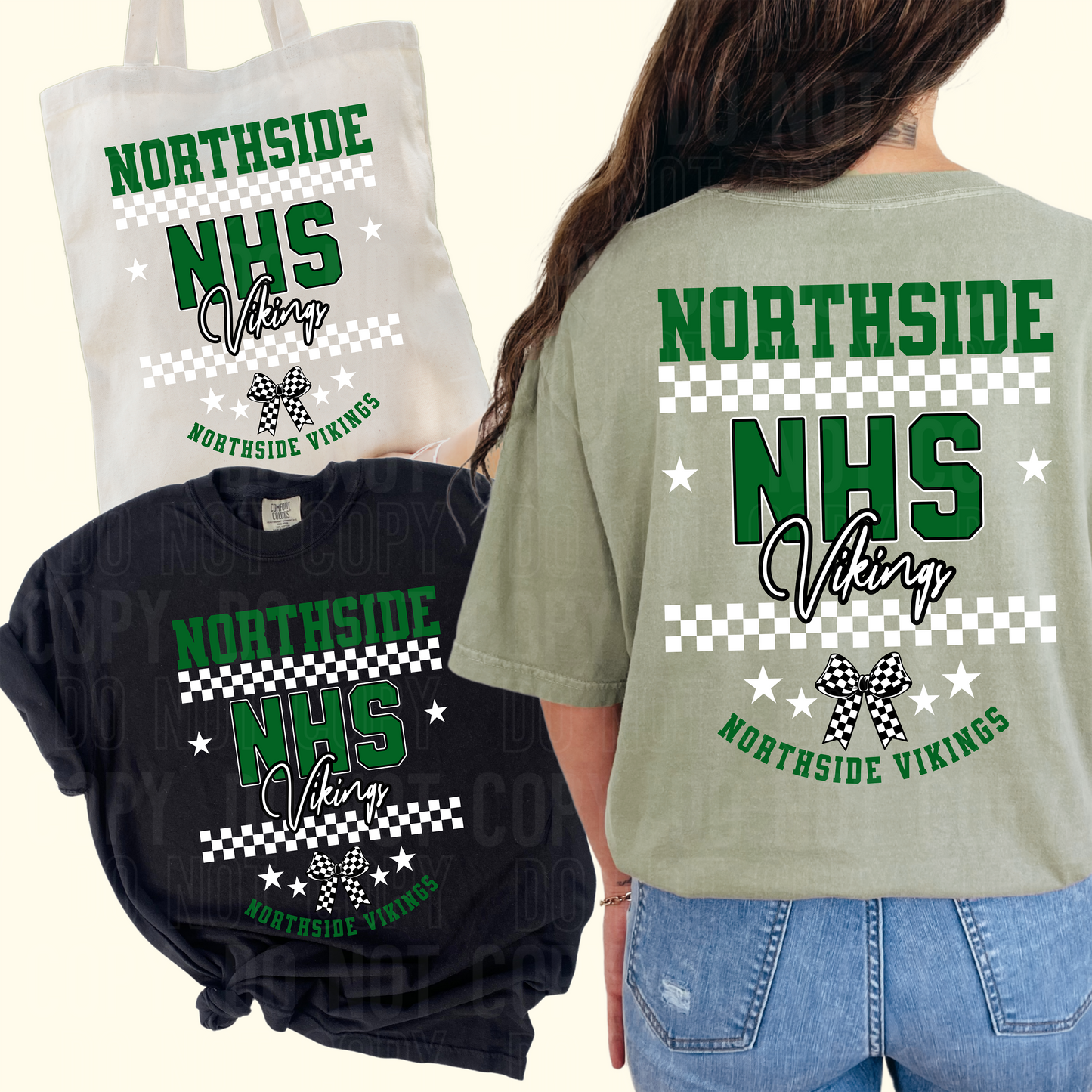 Layered checkered mascot - PNG file- Digital Download