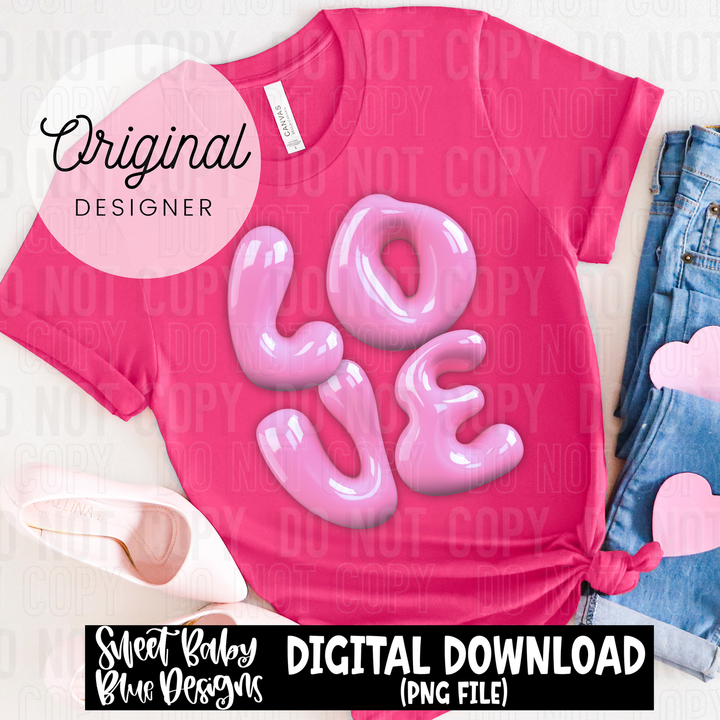 Love- Balloon letters - Valentine's Day - 2025 - PNG file- Digital Download