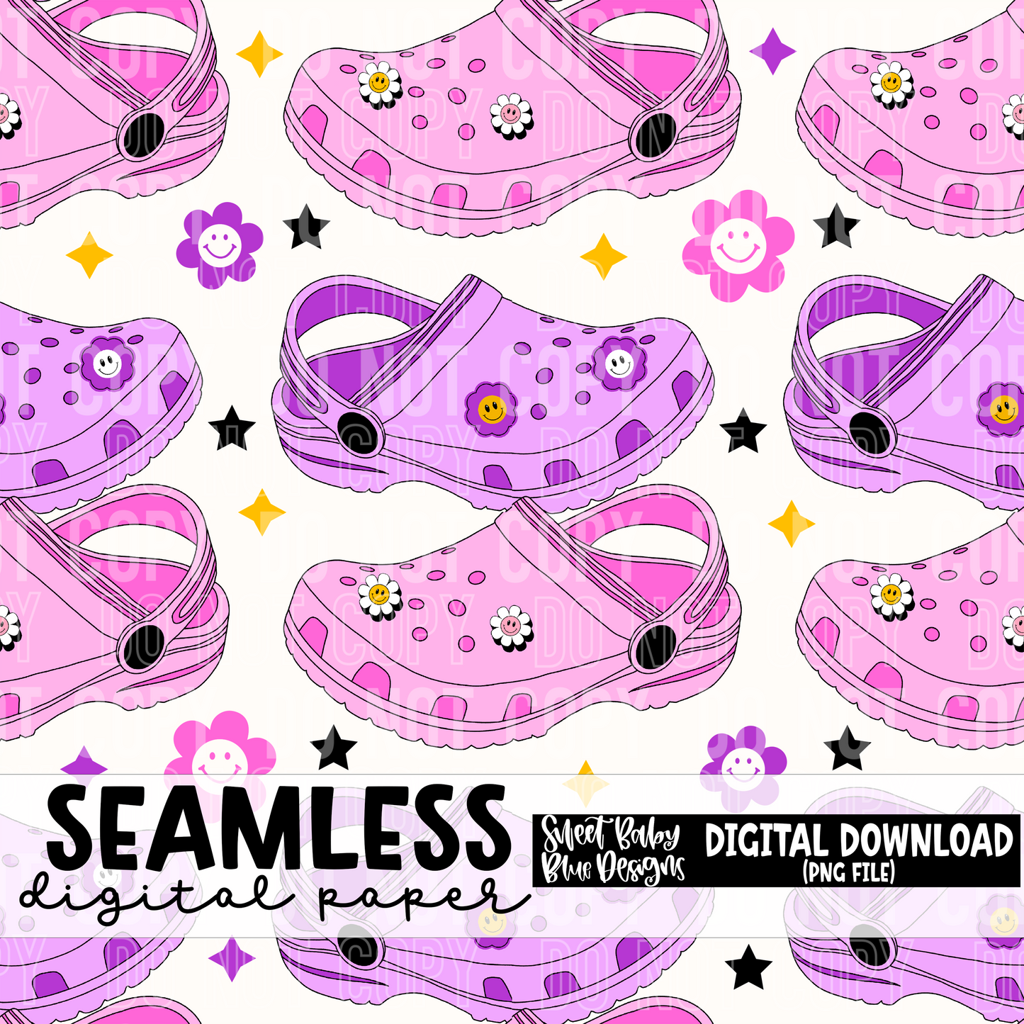 Shoe- Sandal - Seamless - Digital paper- 2025 - PNG file- Digital Download