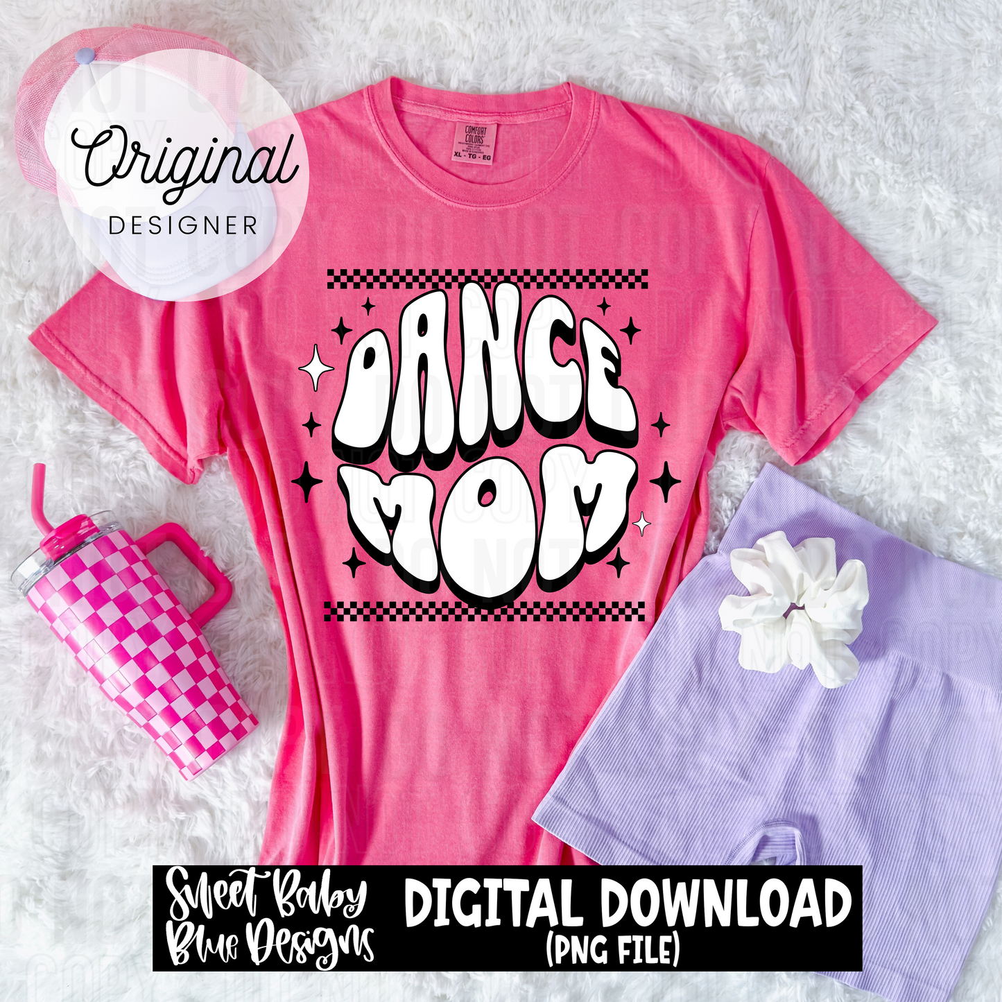Dance mom - Checkered - 2025 - PNG file- Digital Download