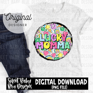 Lucky momma - 2024- PNG file- Digital Download