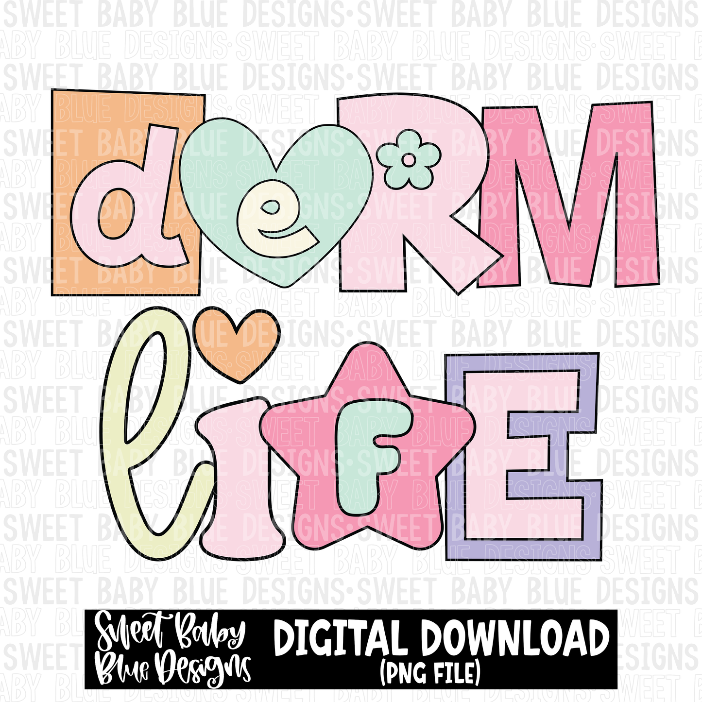 Derm life- Retro- 2023- PNG file- Digital Download