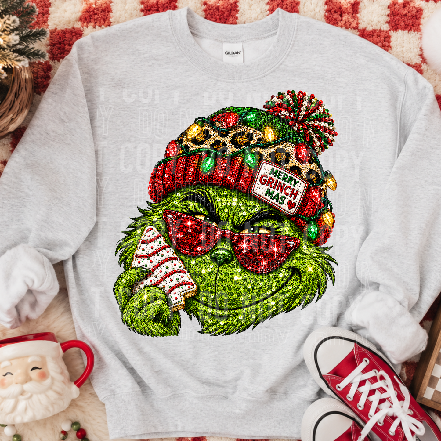 Christmas Face G - Semi Exclusive - 2026 - PNG file- Digital Download