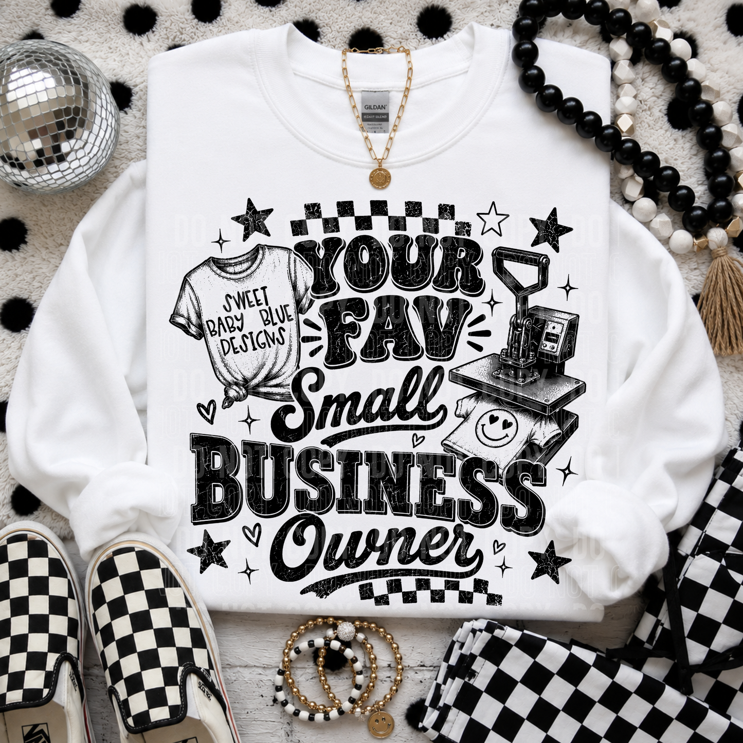 Your fav small business owner- Custom Business Name - PNG file- Digital Download