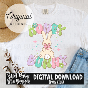 Honey Bunny- Easter - 2024- PNG file- Digital Download
