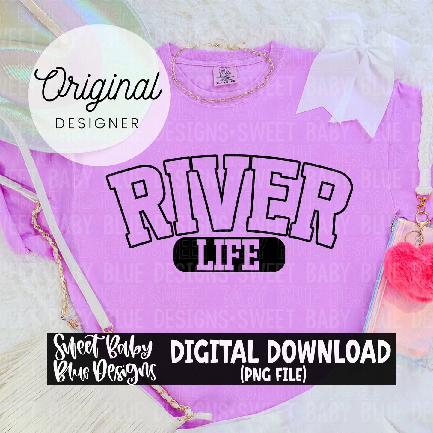 River life - Summer - 2024- PNG file- Digital Download