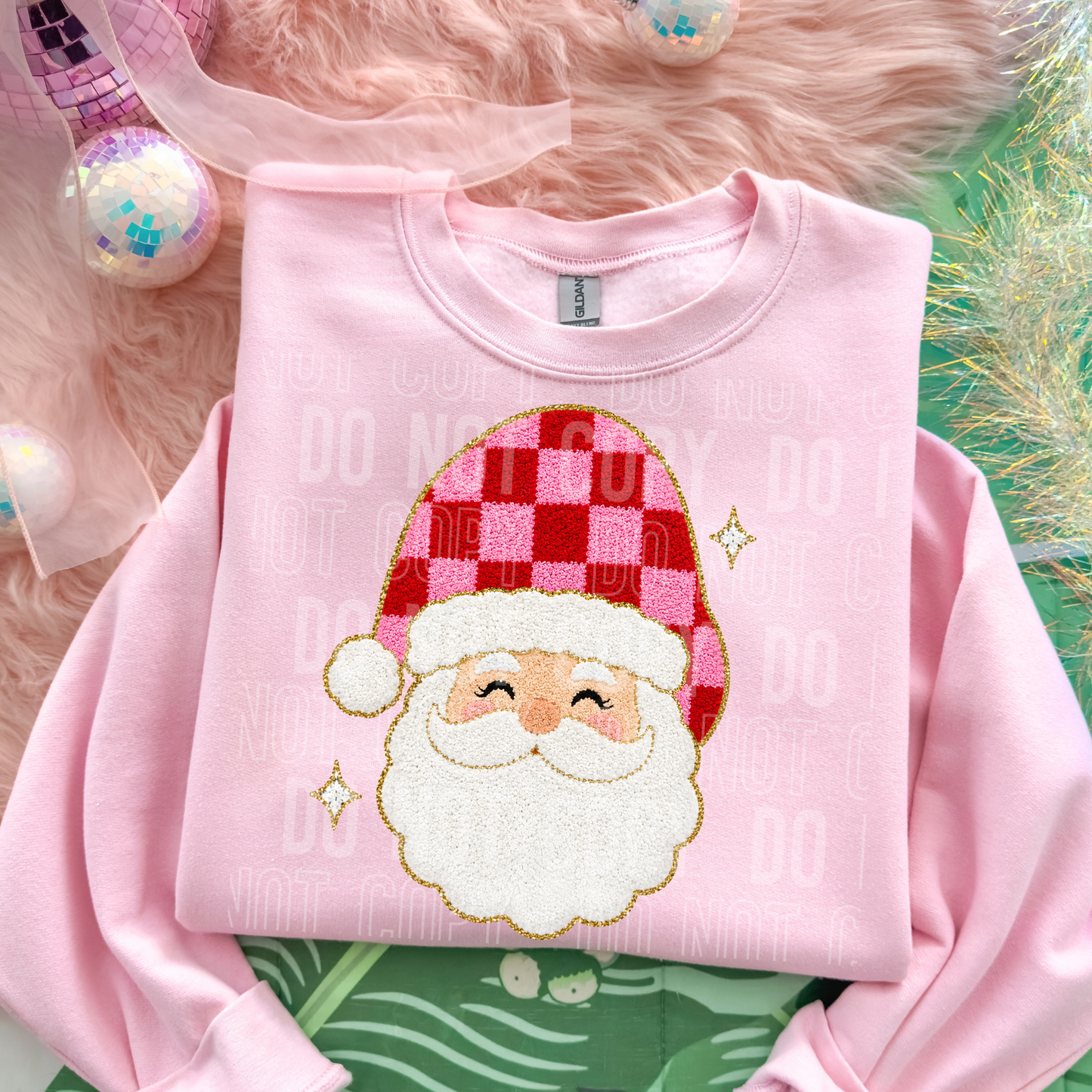 Santa Checkered - DOORBUSTER - 2026 - PNG file- Digital Download
