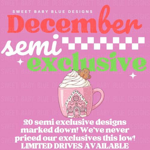 December semi exclusive drive - 2025 - PNG file- Digital Download