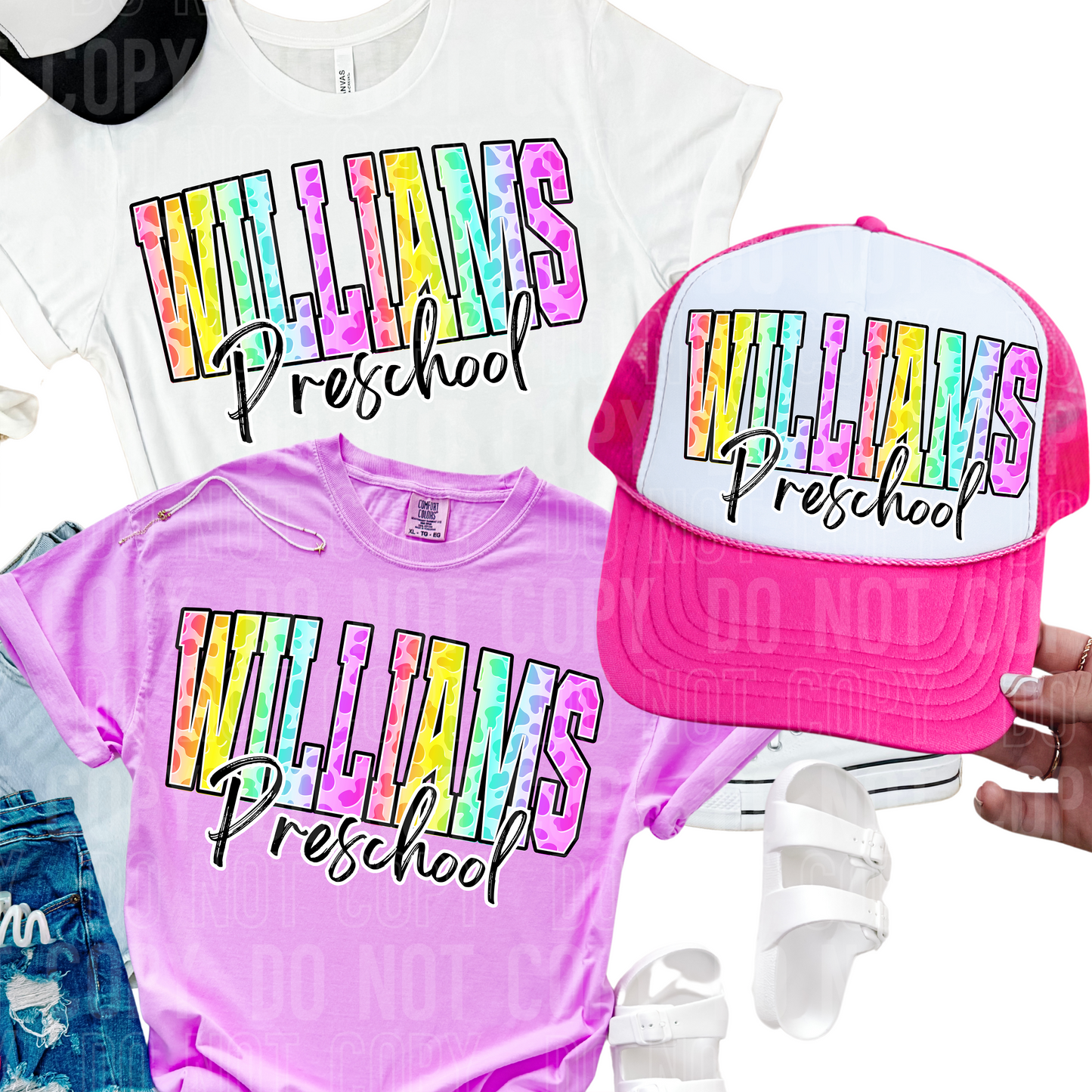 Colorful leopard bold - Mascot custom - PNG file- Digital Download