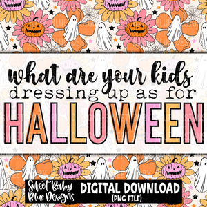 What are your kids dressing up as for Halloween - Interactive post- 2023- PNG file- Digital Download