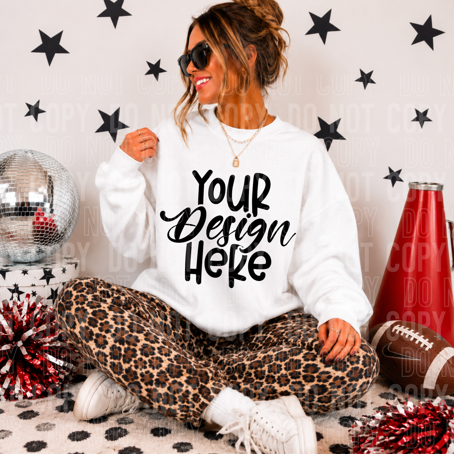 White- Gildan 18000 Mockup- Spirit Wear 2026 - PNG file- Digital Download