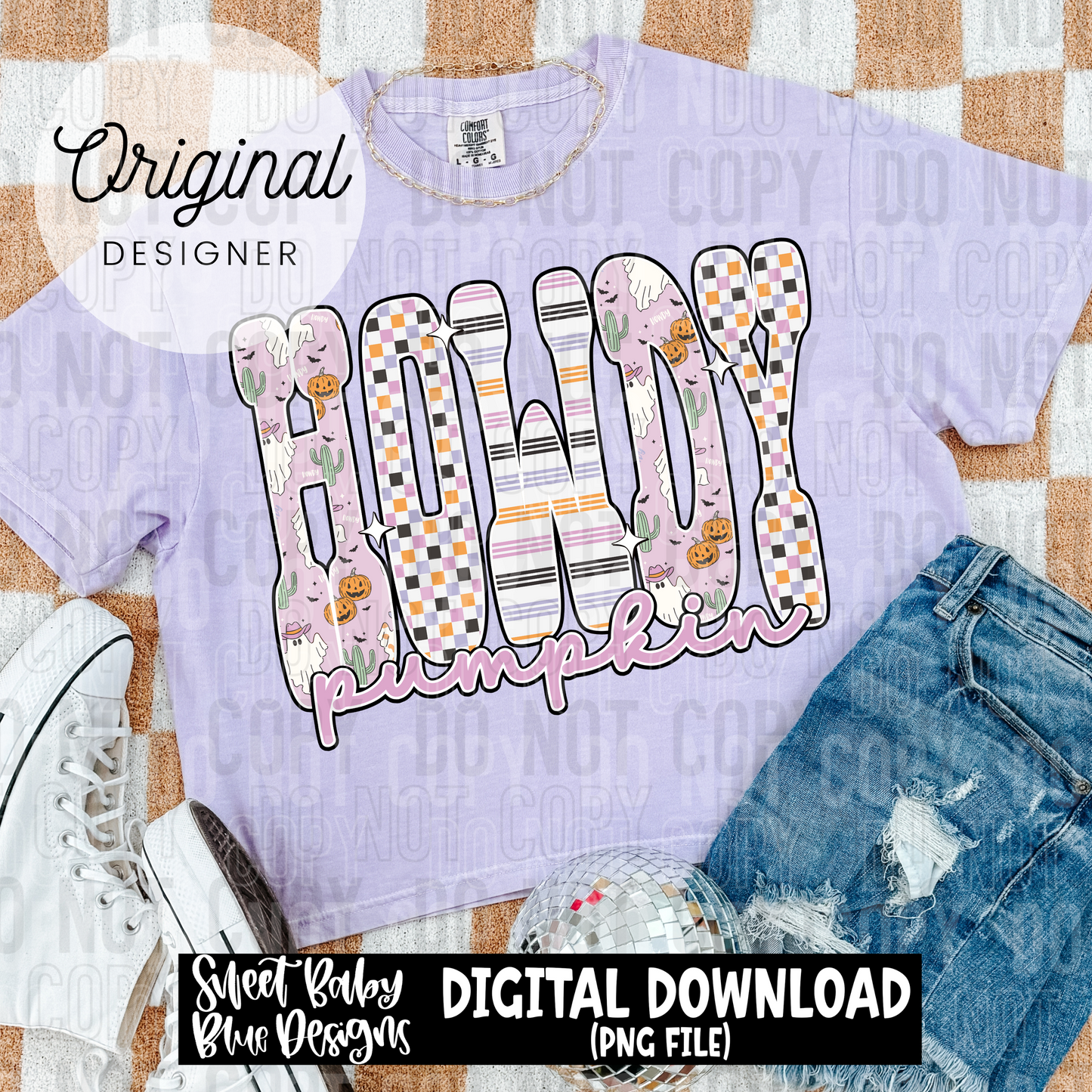 Howdy pumpkin - 2025 - PNG file- Digital Download