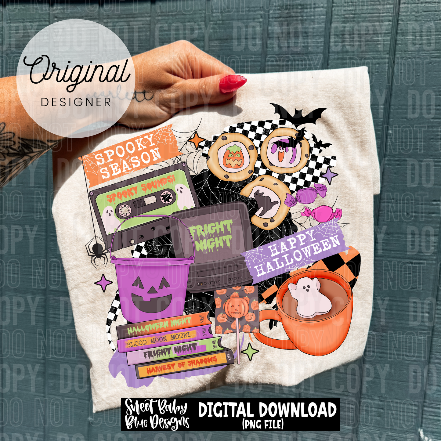 Halloween- Collage- Spooky season - 2025 - PNG file- Digital Download