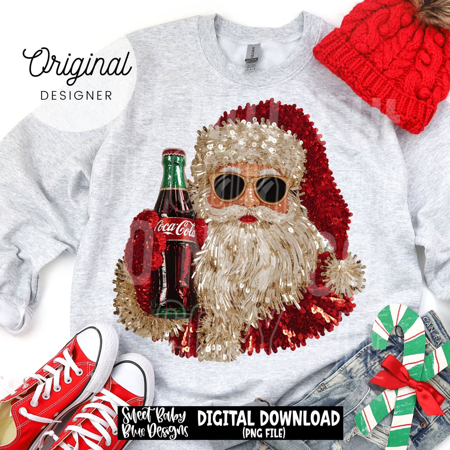 Santa- Drink - 2025 - PNG file- Digital Download