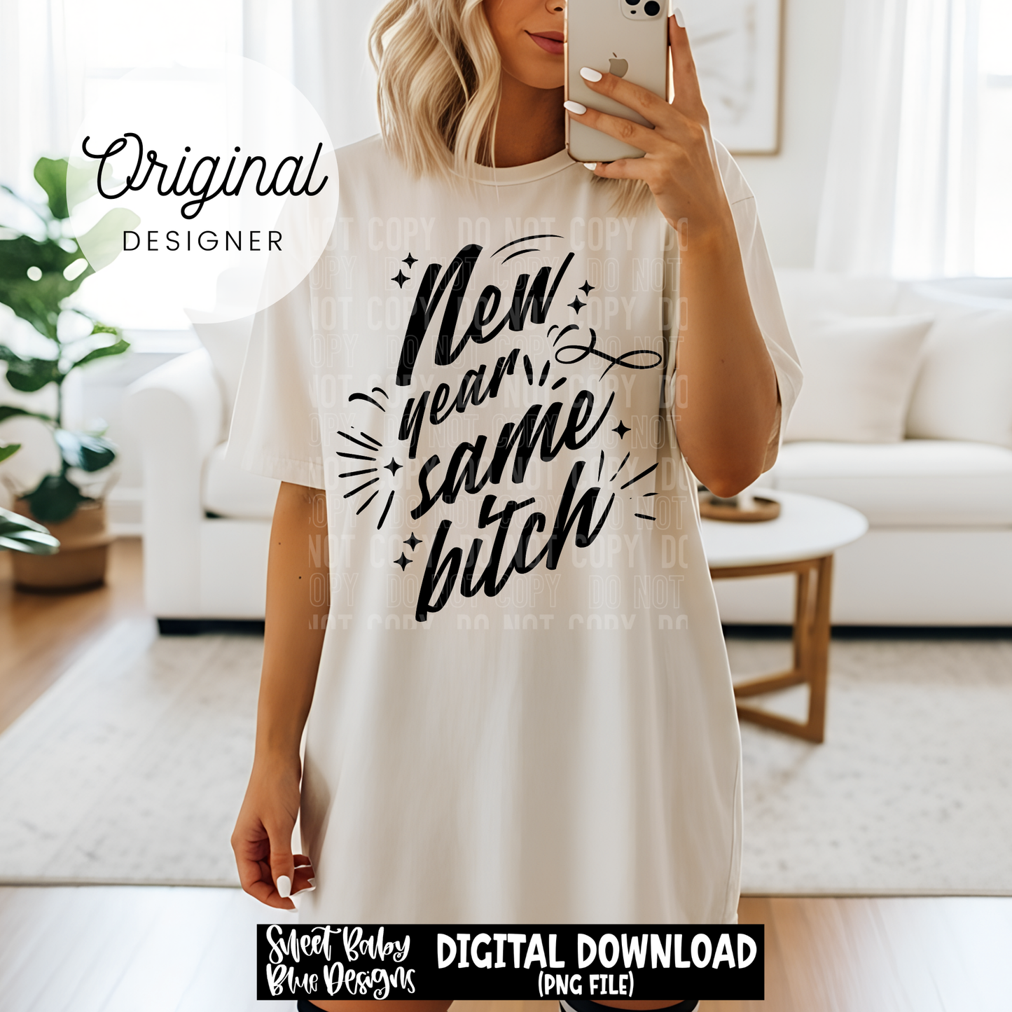 New year same - 2025 - PNG file- Digital Download