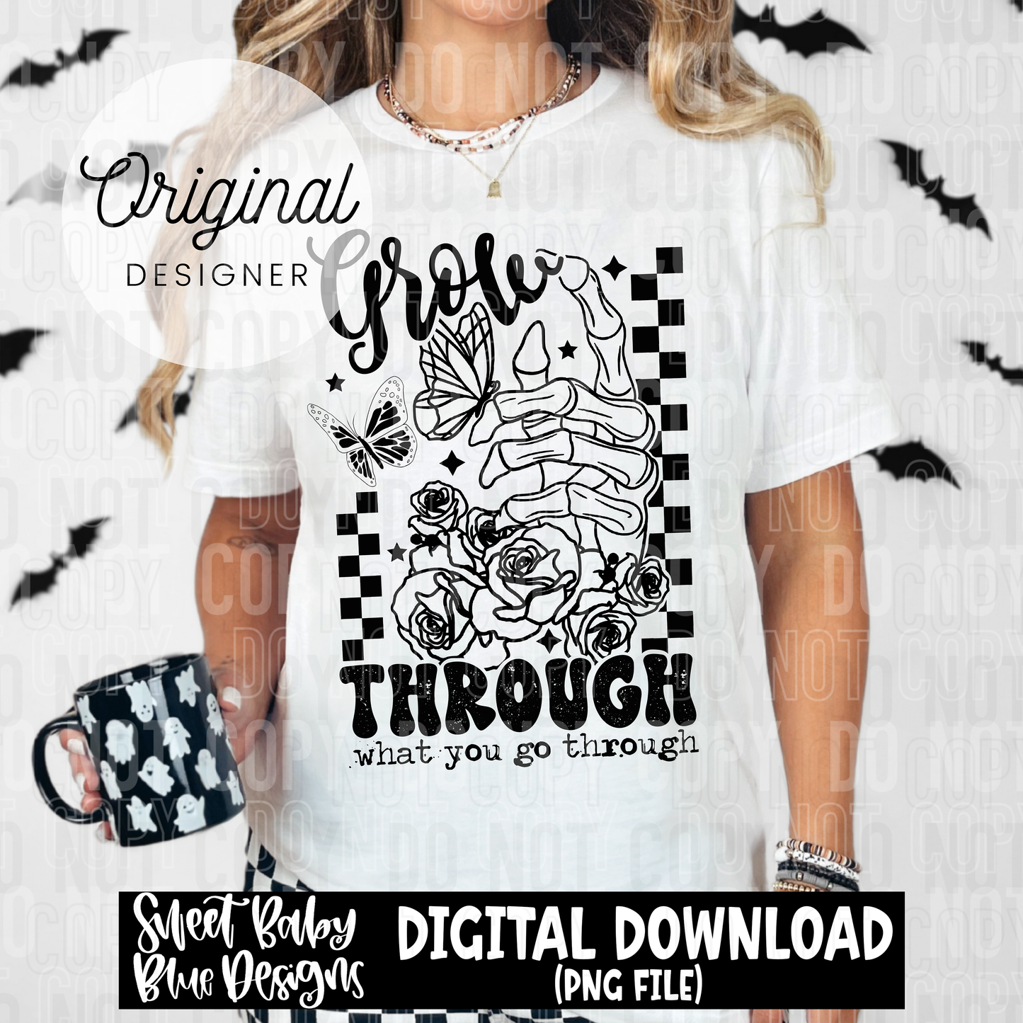 Grow through what you go through - 2025 - PNG file- Digital Download