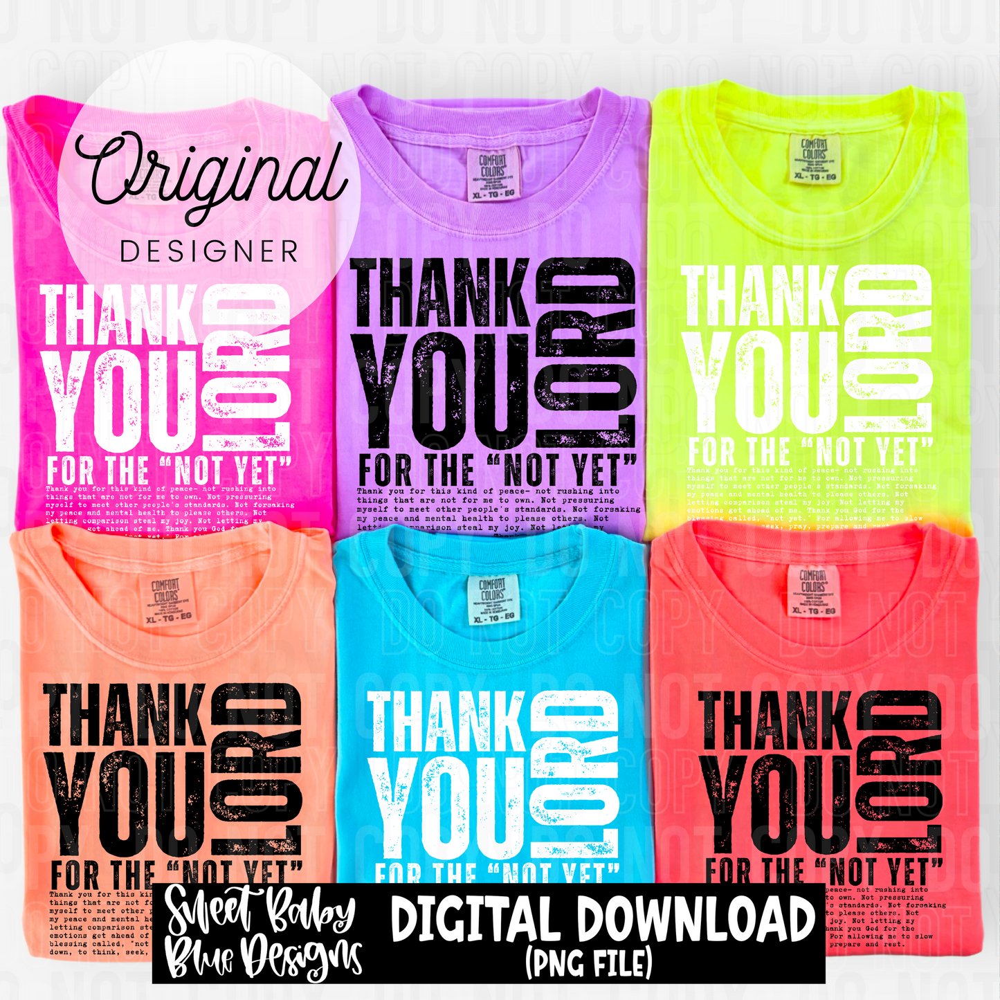 Thank you lord - 2025 - PNG file- Digital Download