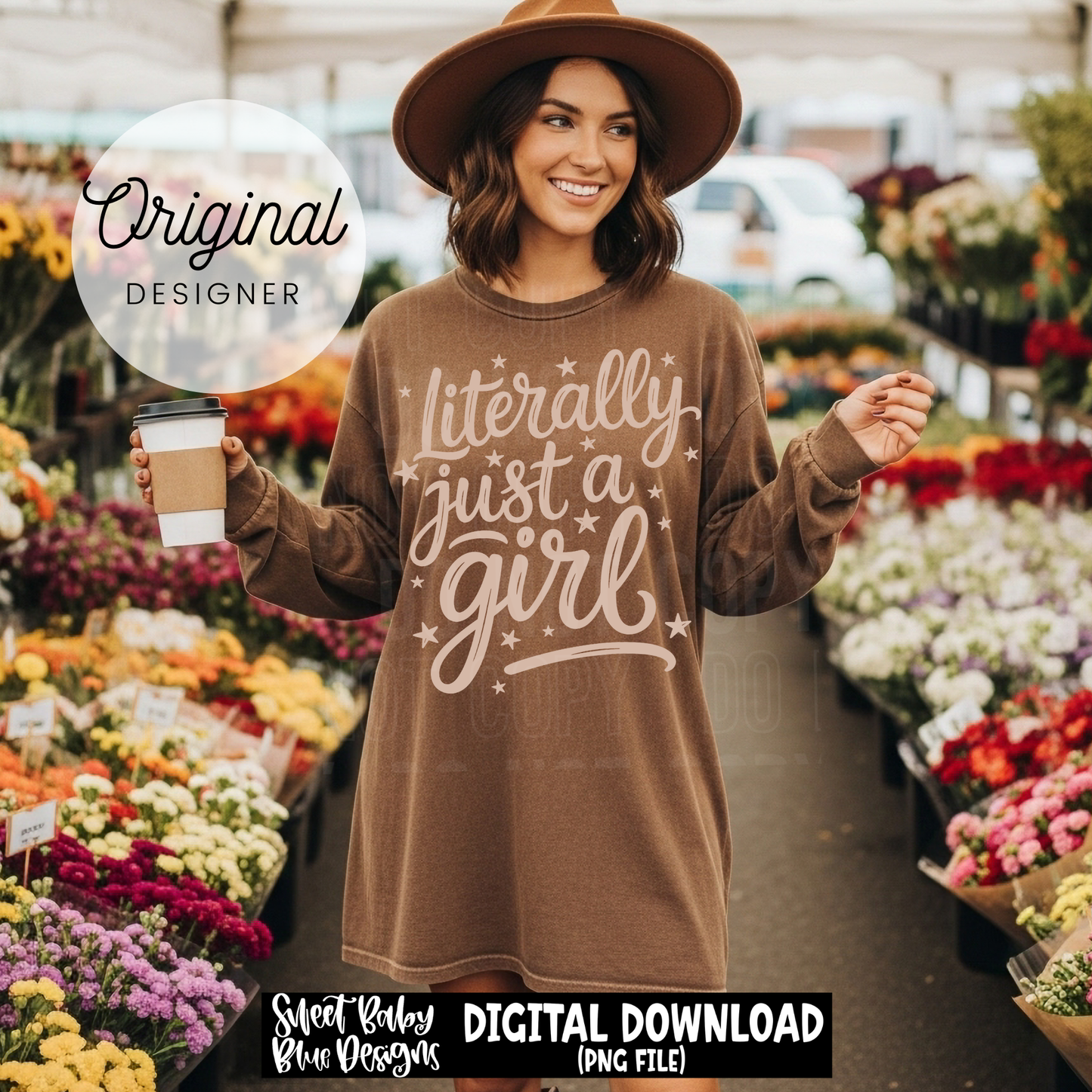 Literally Just a Girl - 2026 - PNG file- Digital Download