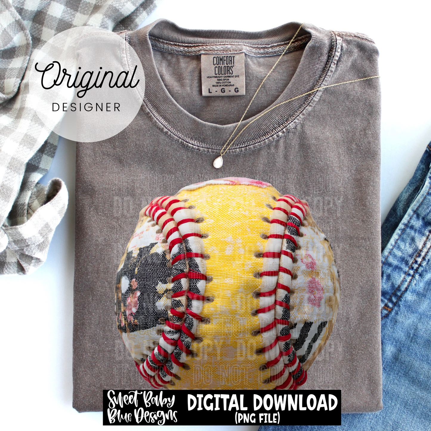 Softball- Faux Patch - 2026 - PNG file- Digital Download