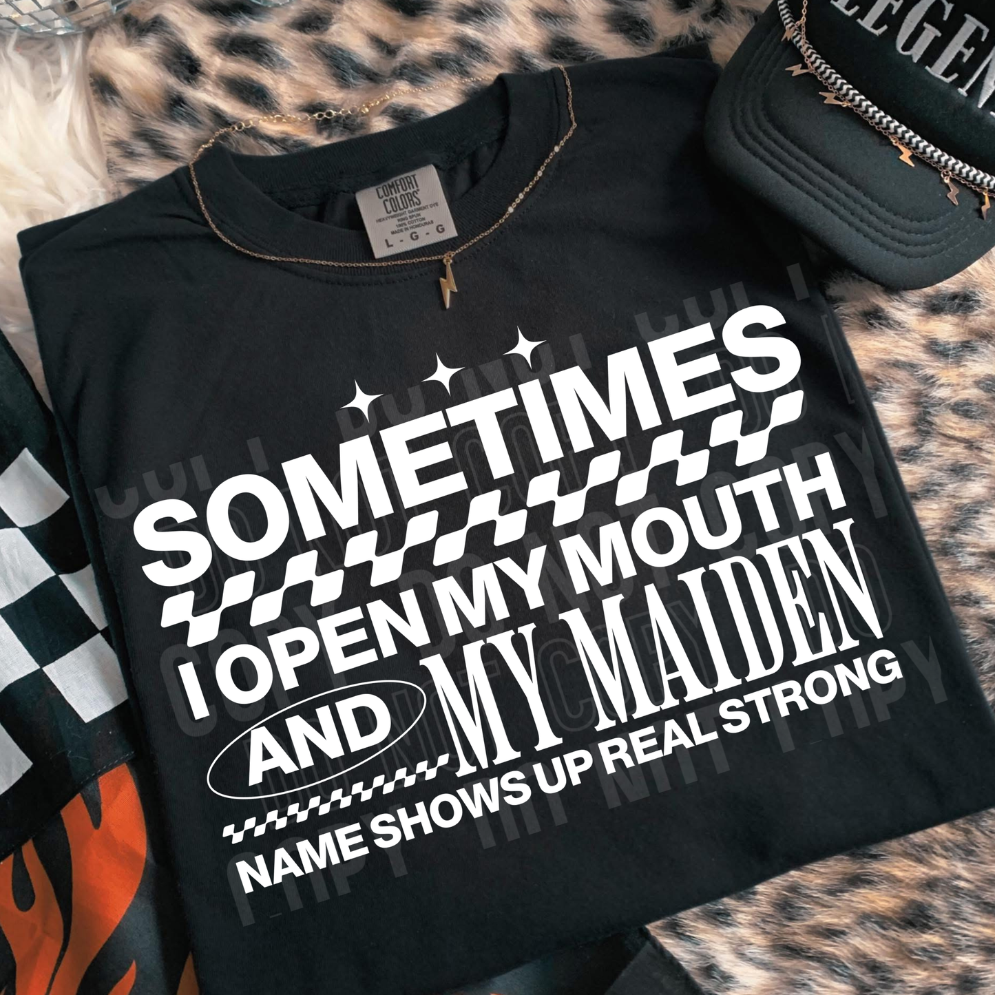 Sometimes I Open My Mouth Maiden Name - 2026 - PNG file- Digital Download