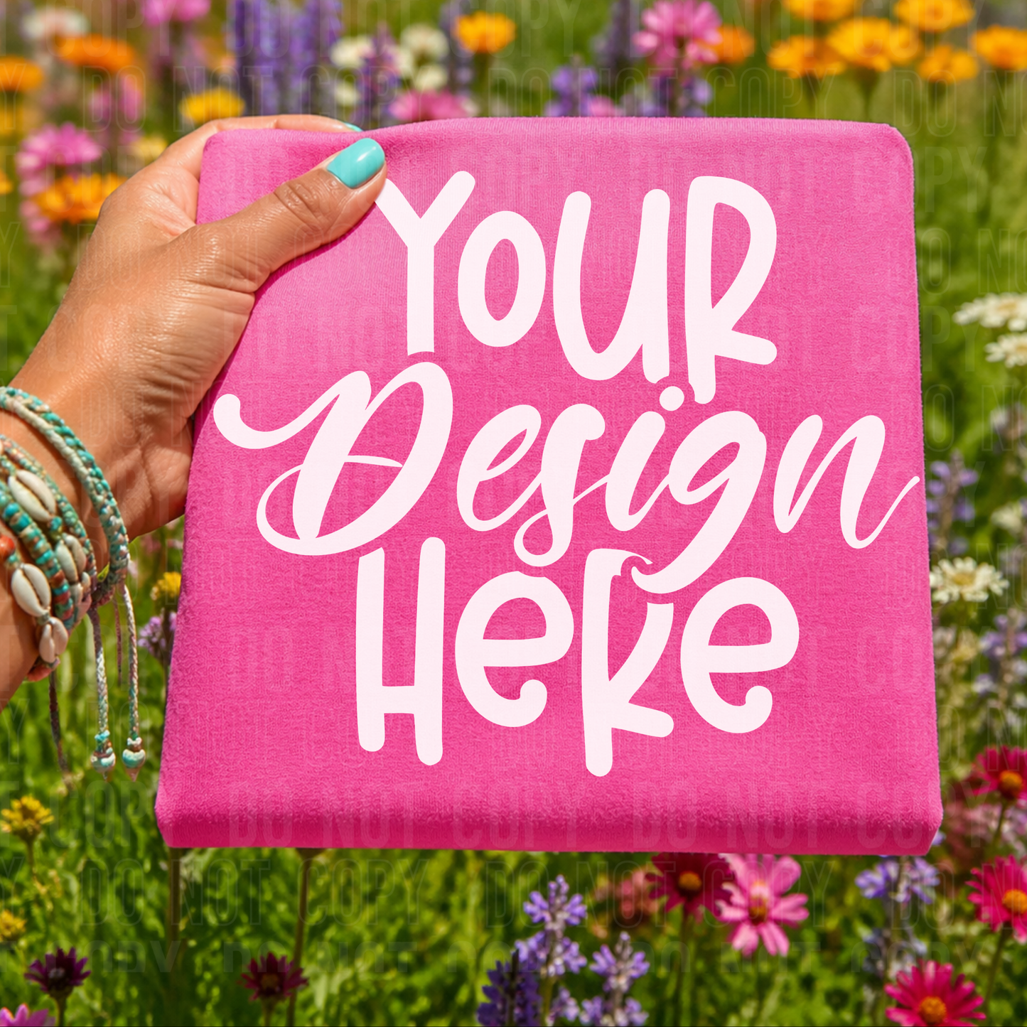 Gildan 64000 Azalea- Floral- Mockup - COMES WITH HAND PNG FOR EASY LAYERING- 2026 - PNG file- Digital Download