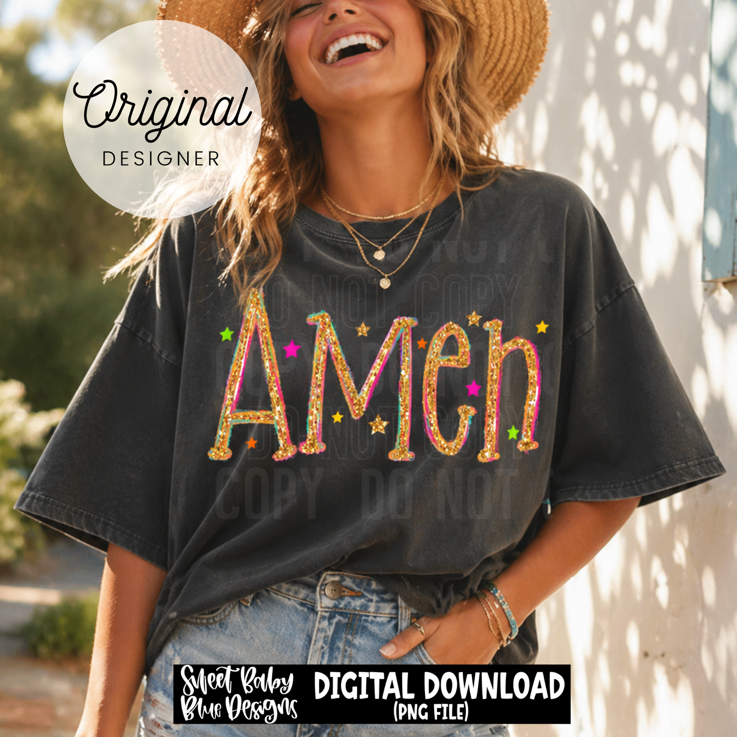 Amen Brush Glitter - 2026 - PNG file- Digital Download