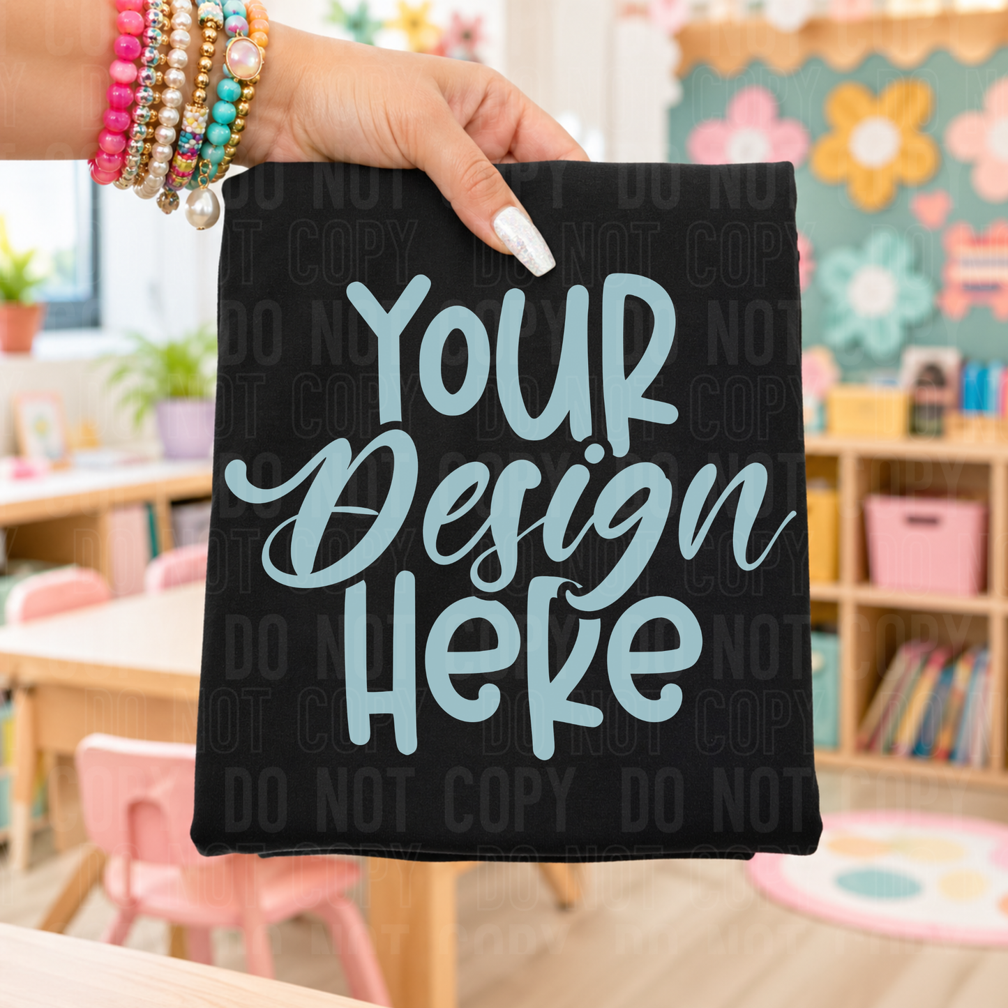 Black - School - Mockup - COMES WITH HAND PNG FOR EASY LAYERING- 2026 - PNG file- Digital Download