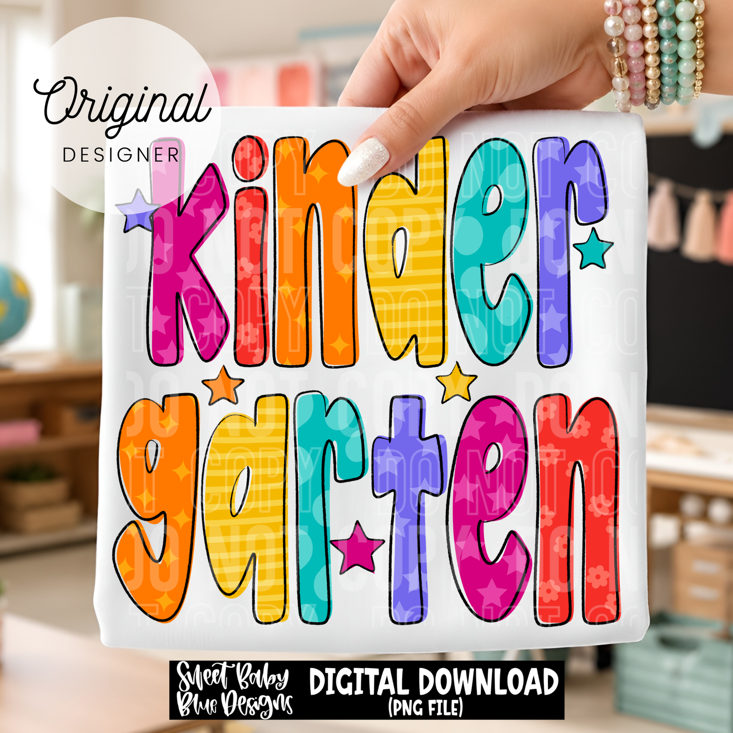 Kindergarten- School- Doodle - 2026 - PNG file- Digital Download