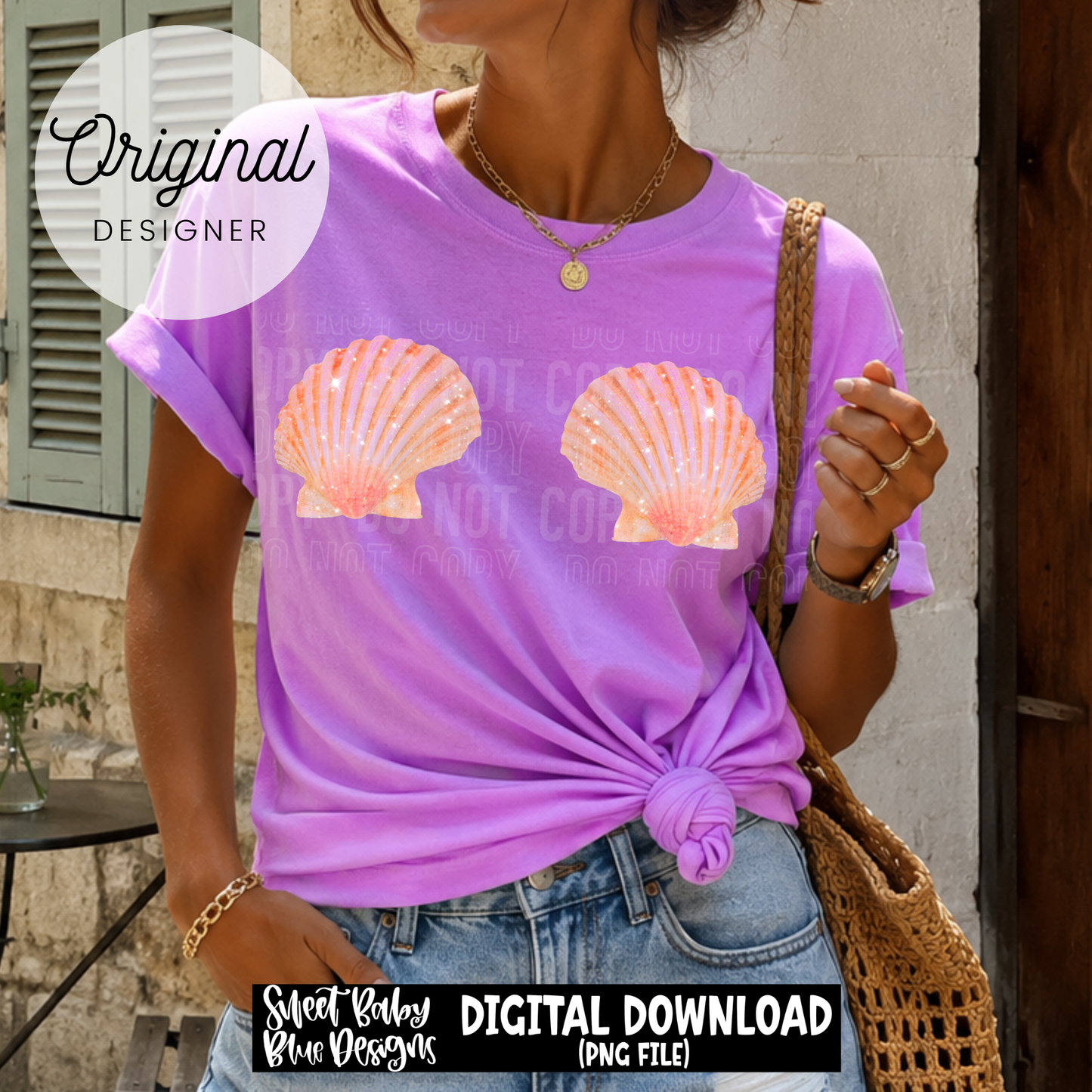 Seashells- Summer- 2026 - PNG file- Digital Download