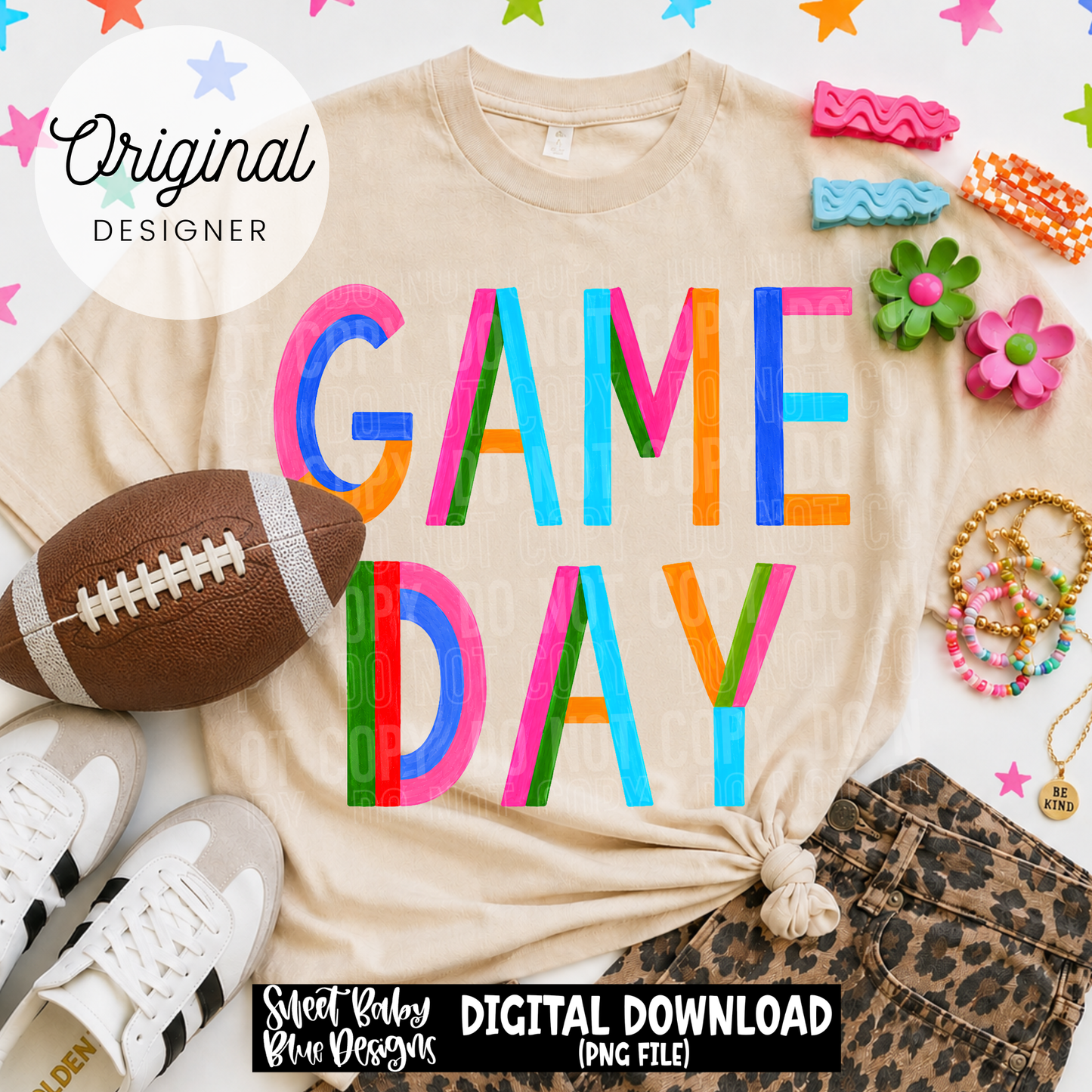 Game Day - Color Block- 2026 - PNG file- Digital Download