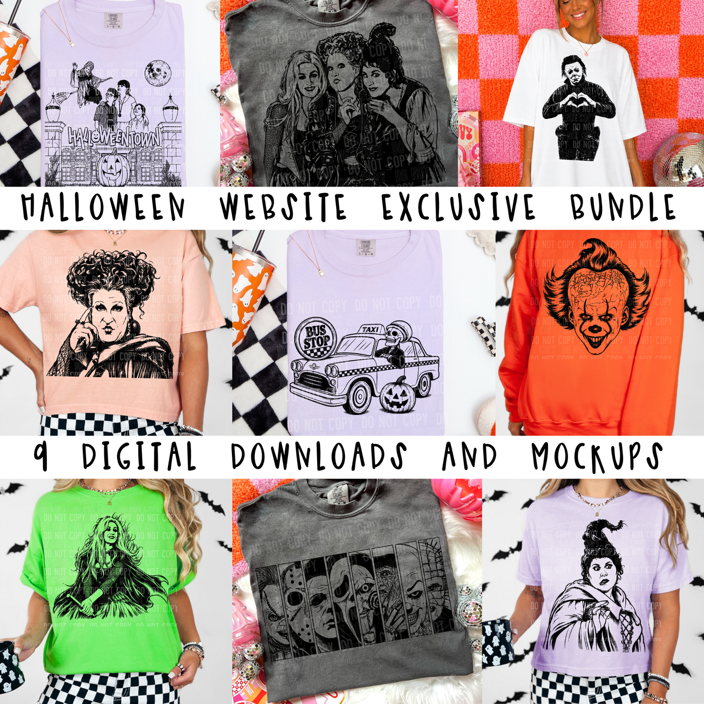 Halloween Bundle- Website exclusive- LIMITED AVAILABLE - 2026 - PNG file- Digital Download