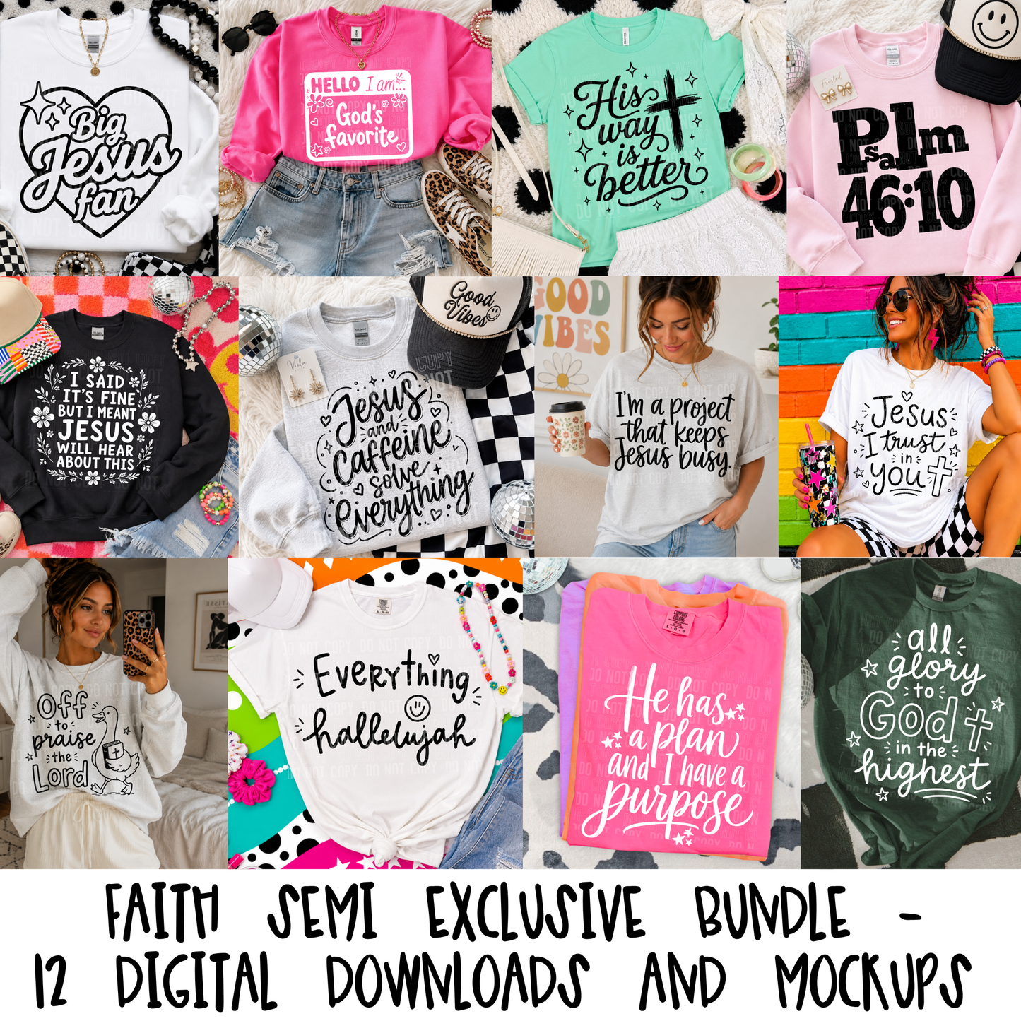 Faith Bundle - Semi Exclusive - 2026 - PNG file- Digital Download