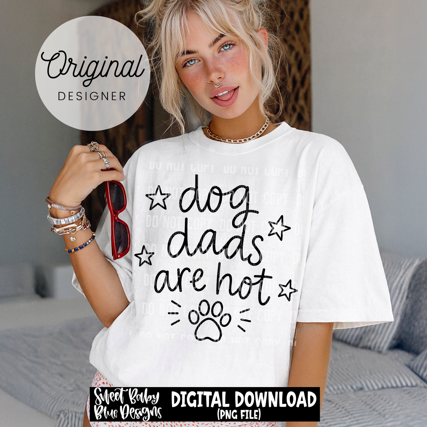 Dog Dads are Hot - 2026 - PNG file- Digital Download