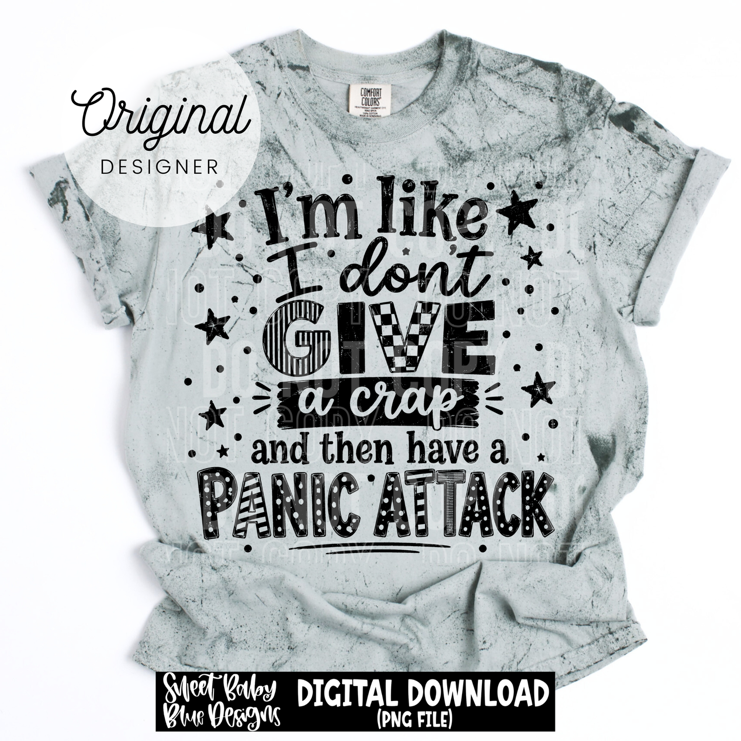 I'm Like I Don't Give a Crap - 2026 - PNG file- Digital Download