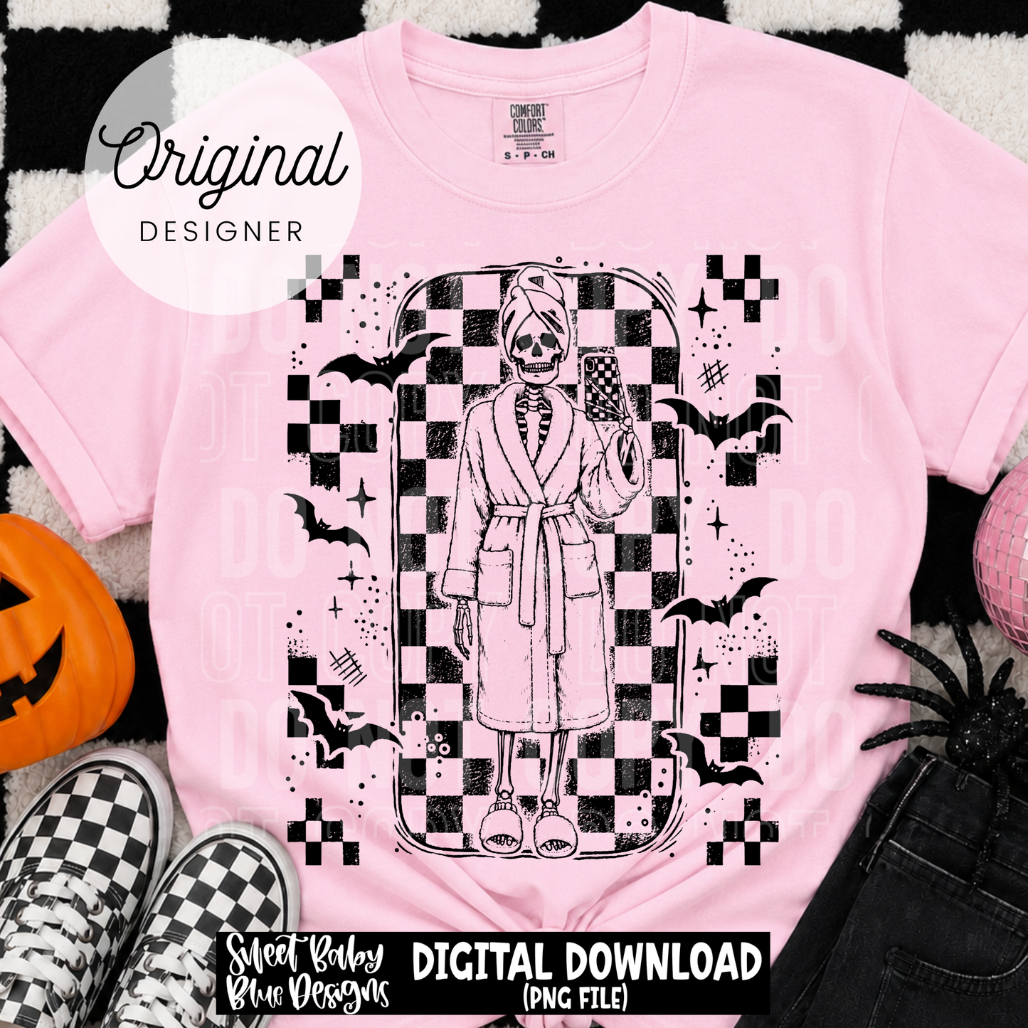 Skeleton Selfie- Halloween - 2026 - PNG file- Digital Download