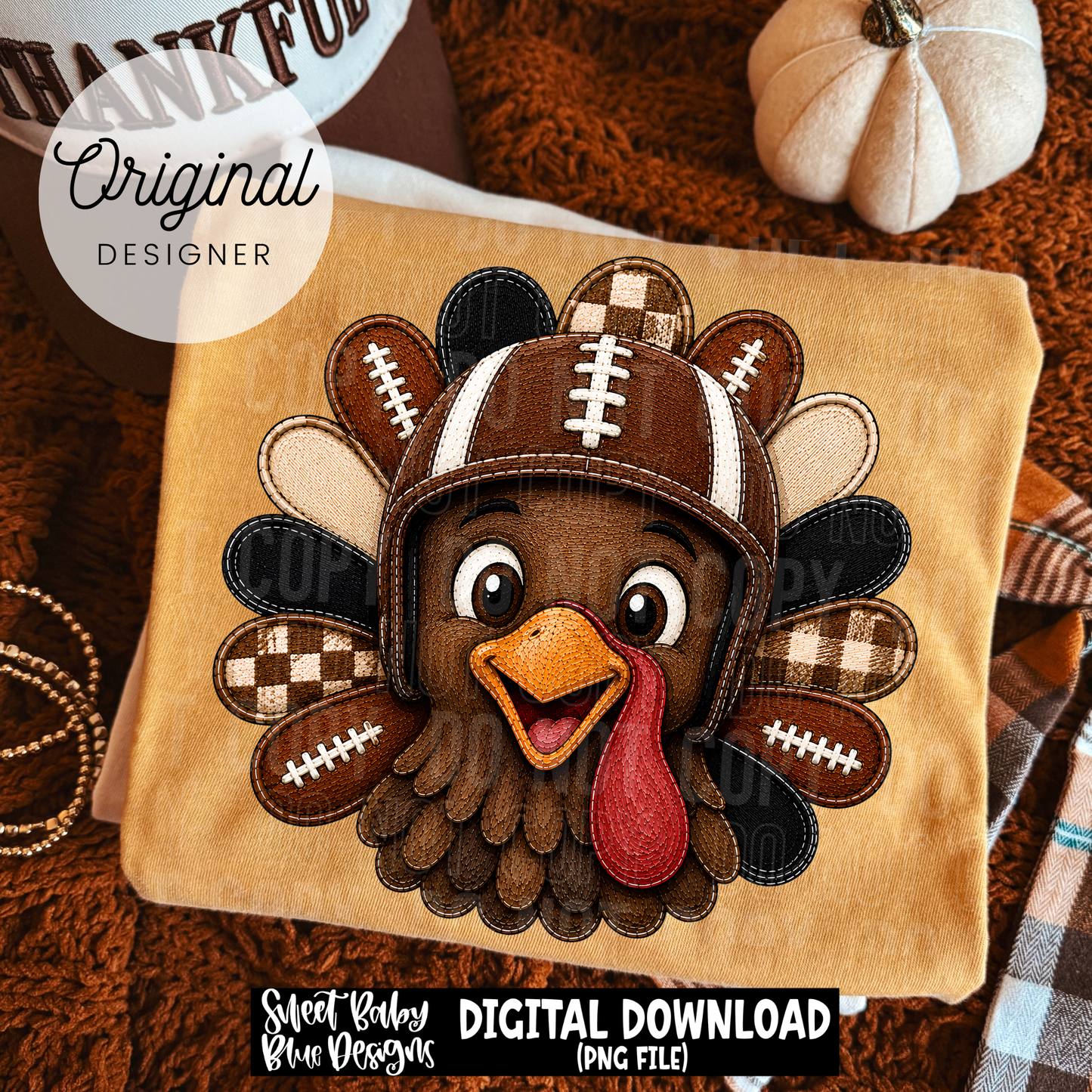 Football Turkey- Thanksgiving- Fall - 2026 - PNG file- Digital Download