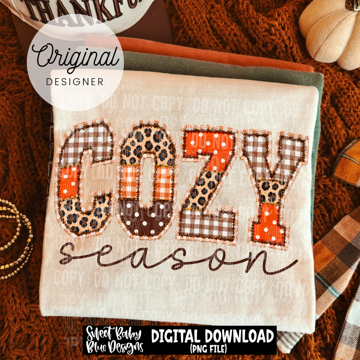 Cozy Season- Fall - 2026 - PNG file- Digital Download