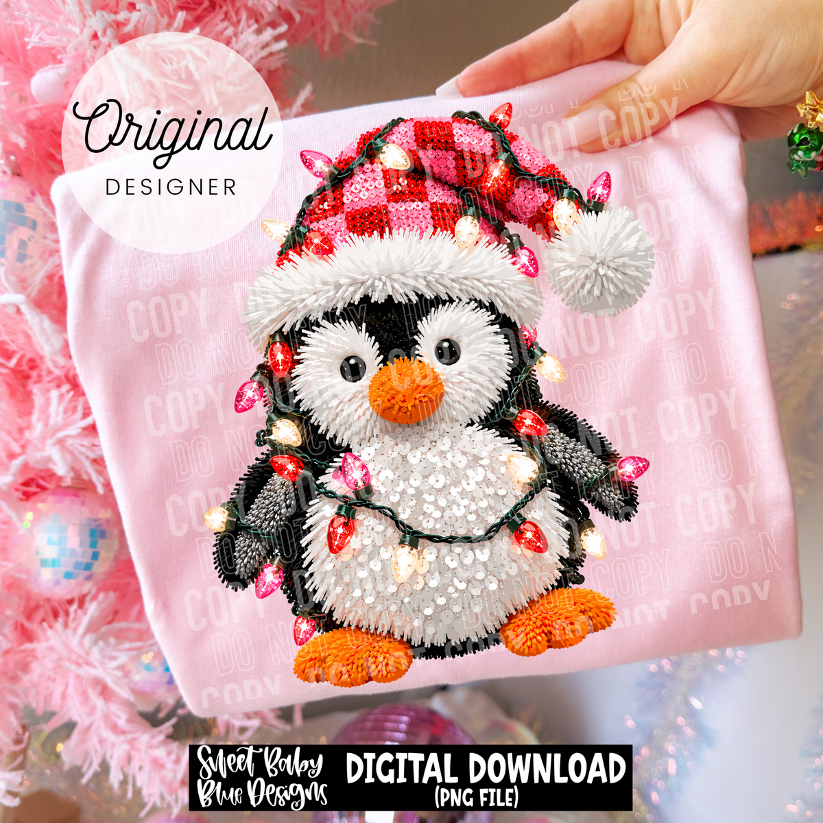 Christmas Penguin - Christmas - 2026 - PNG file- Digital Download