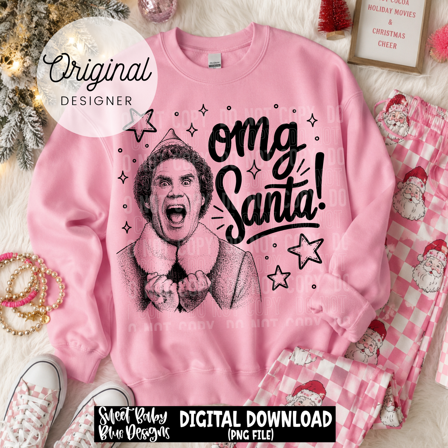 OMG Santa - Christmas - 2026 - PNG file- Digital Download