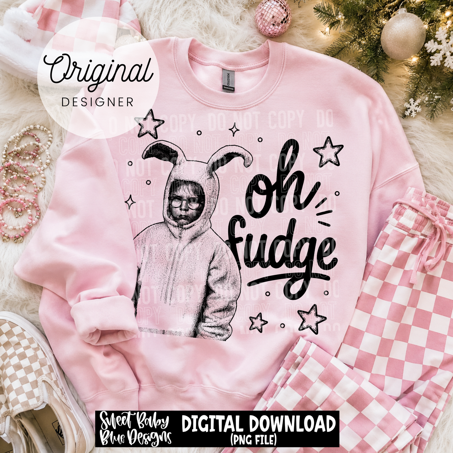 Oh Fudge - Christmas - 2026 - PNG file- Digital Download