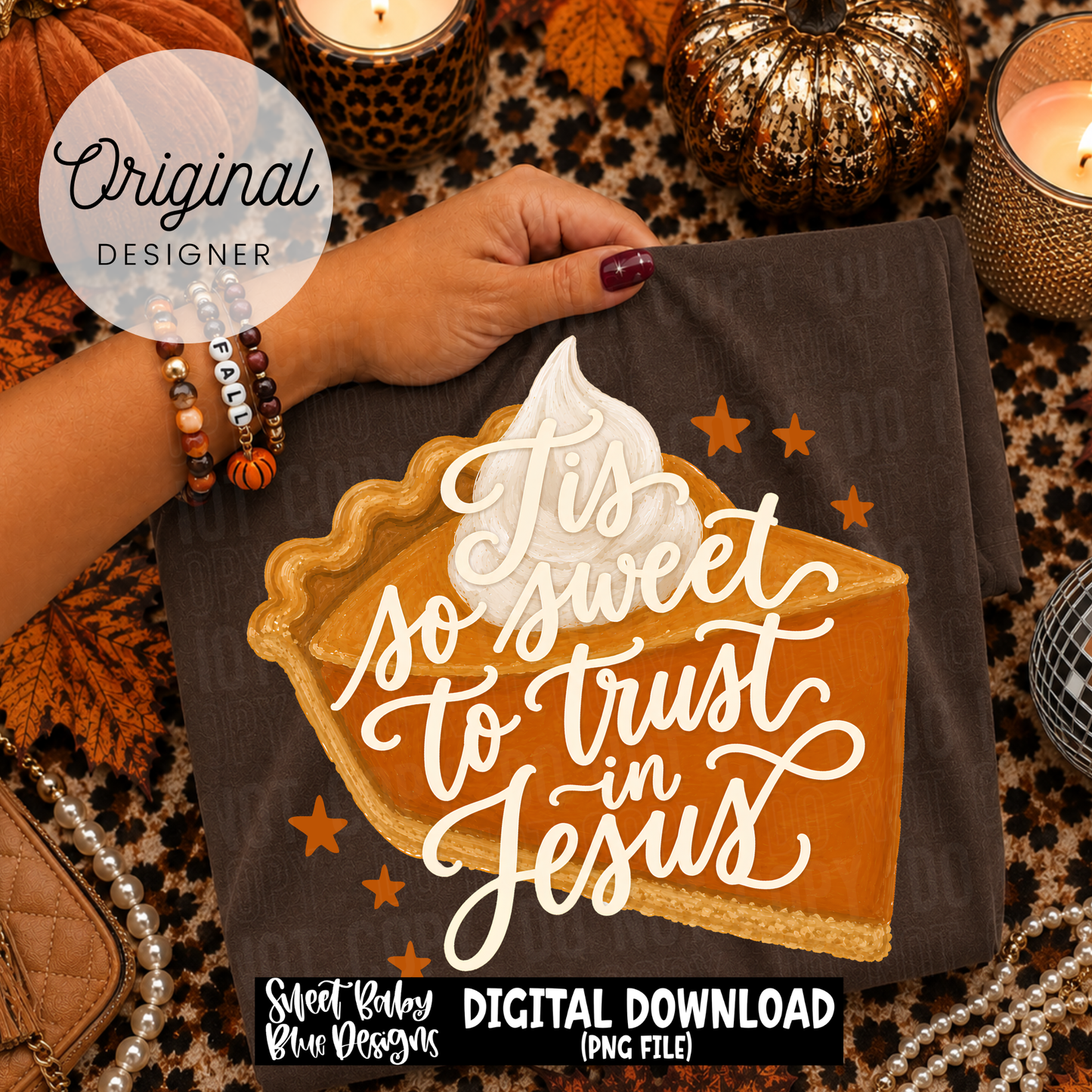 Tis So Sweet To Trust in Jesus- 2026 - PNG file- Digital Download