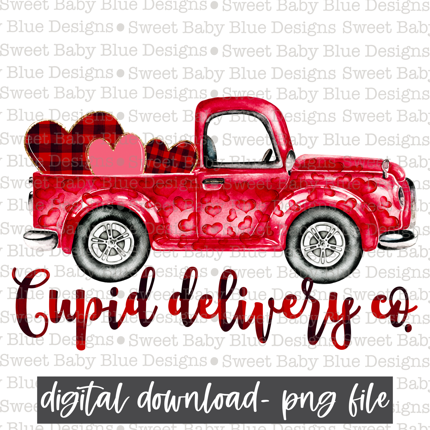Cupid delivery Co- Valentine's Day- PNG file- Digital Download
