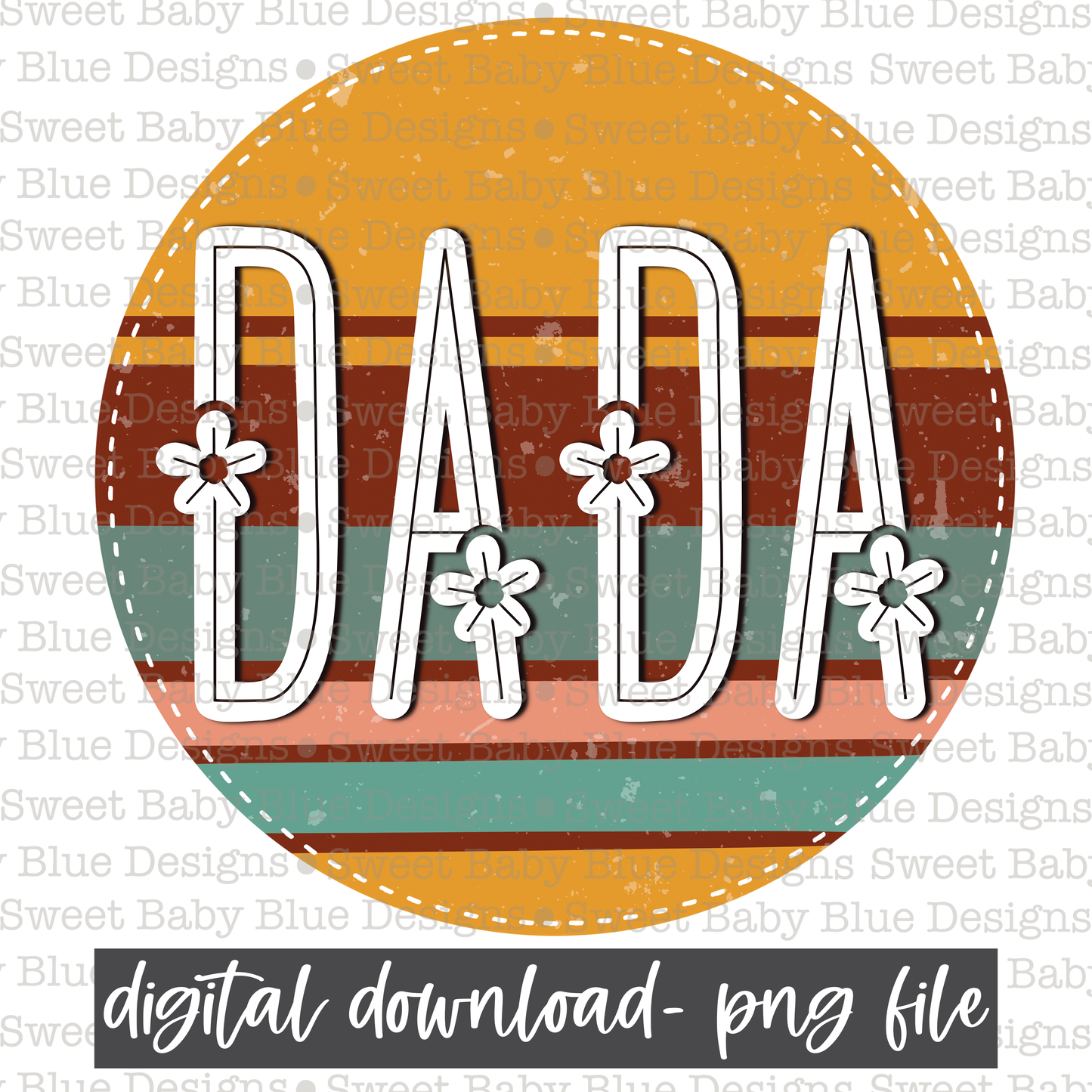 Dada- Retro circle - 2021 - PNG file- Digital Download