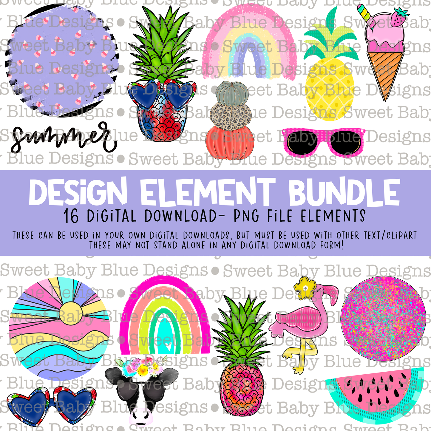 Design Element bundle- 2021- PNG file- Digital Download